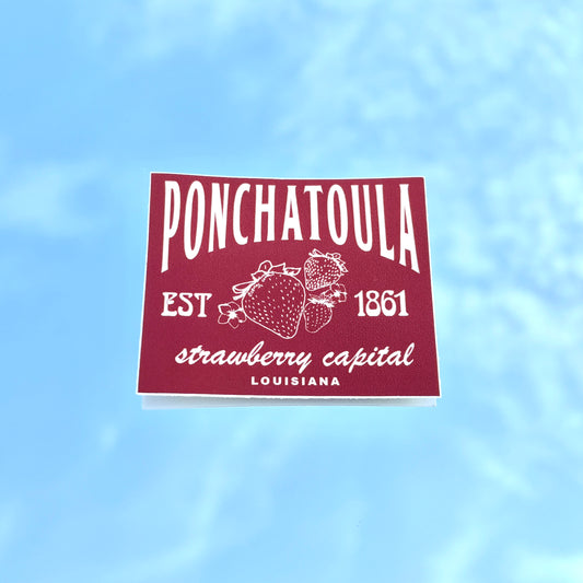 Ponchatoula Strawberry Capital Sticker