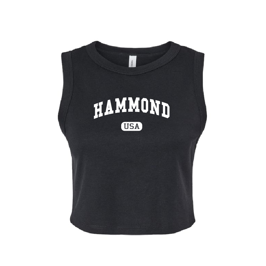 Hammond, USA Fitted Crop Tank