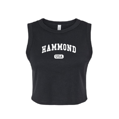 Hammond, USA Fitted Crop Tank