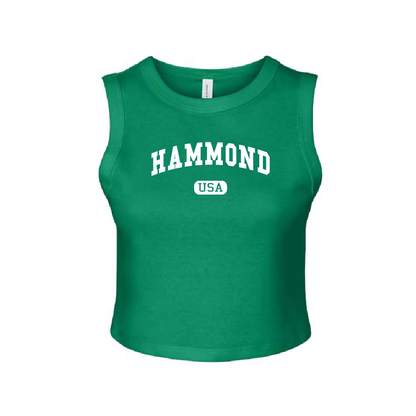 Hammond, USA Fitted Crop Tank